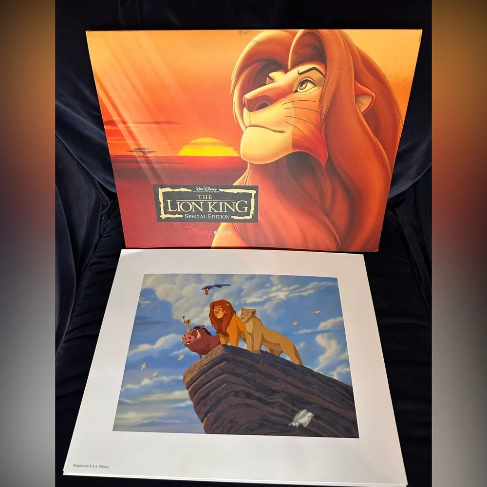 The Lion King Special Edition Posters w/set of 4 pictures. Excellent Condition